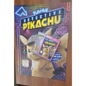 POKEMON Detective Pikachu Nintendo Buffalo 1000 Piece Puzzle & Poster Complete